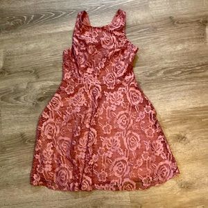 Speechless Rose Mini Dress Sz S